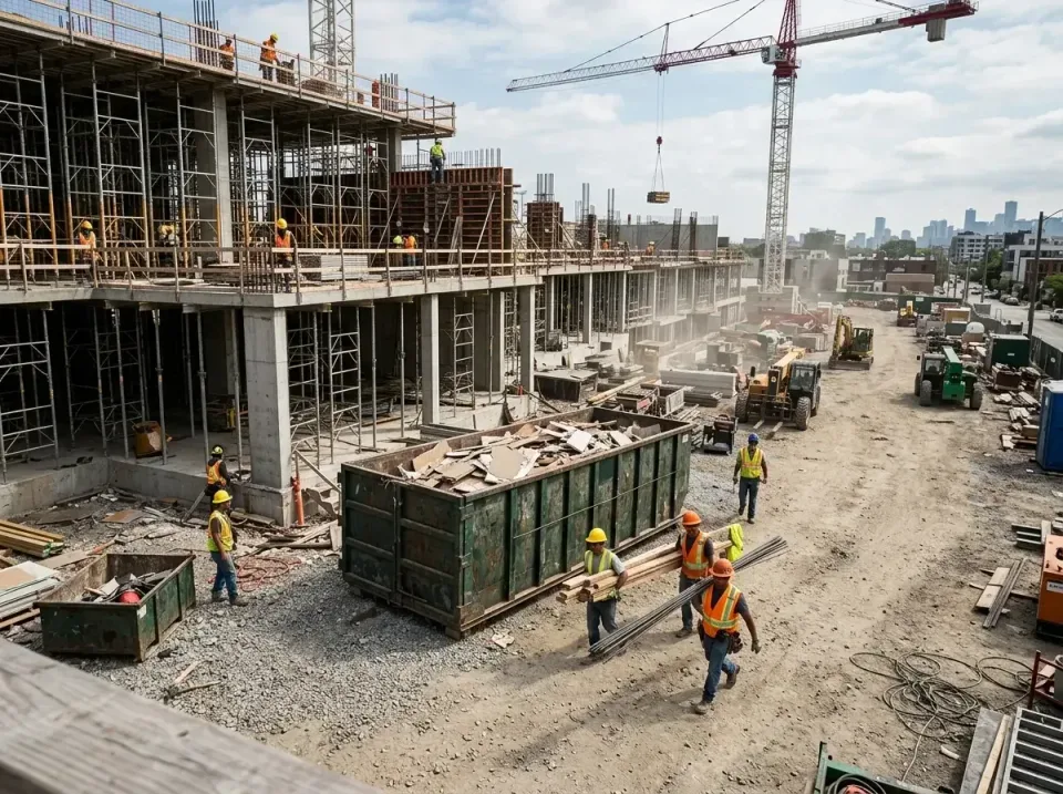 commercial-construction-site-w-002 — frequently asked questions, Low Cost Construction Dumpster Rental in Eden Prairie, MN